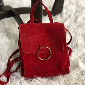 ASOS small red backpack purse!